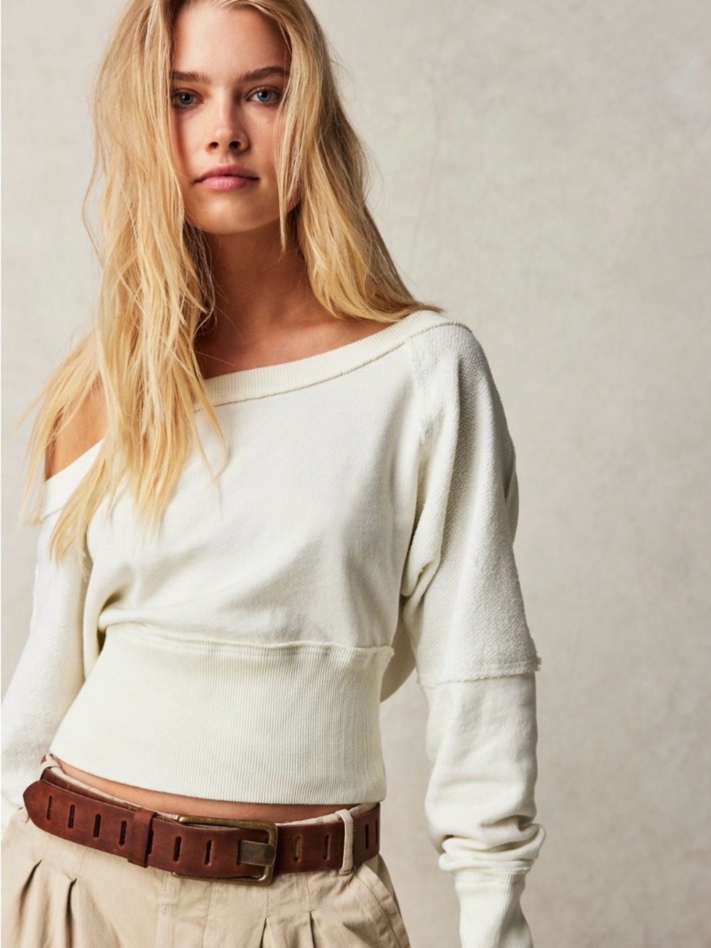 We The Free Off Shoulder Pullover